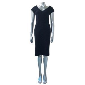Anna Molinari Black Fitted Dress Size 42 (US 6)